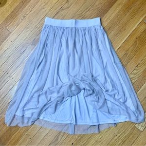 Sweet and Salt Lilac, Midi, Mesh Layered Skirt NWOT